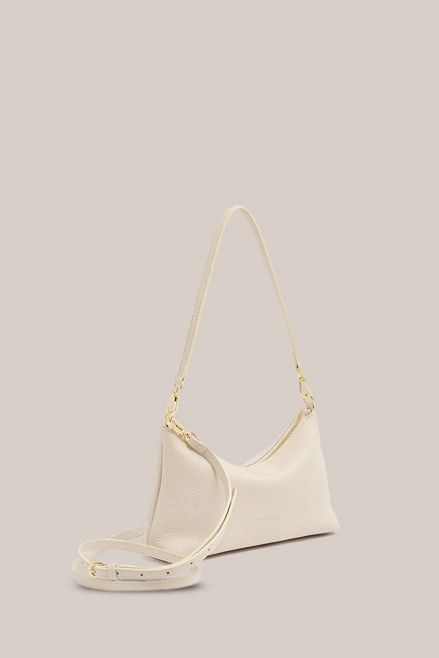 Ashley Ivory Leather Crossbody Bag - Image 5