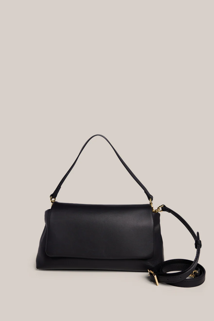 Celeste Black Clutch Crossbody Bag - Image 3