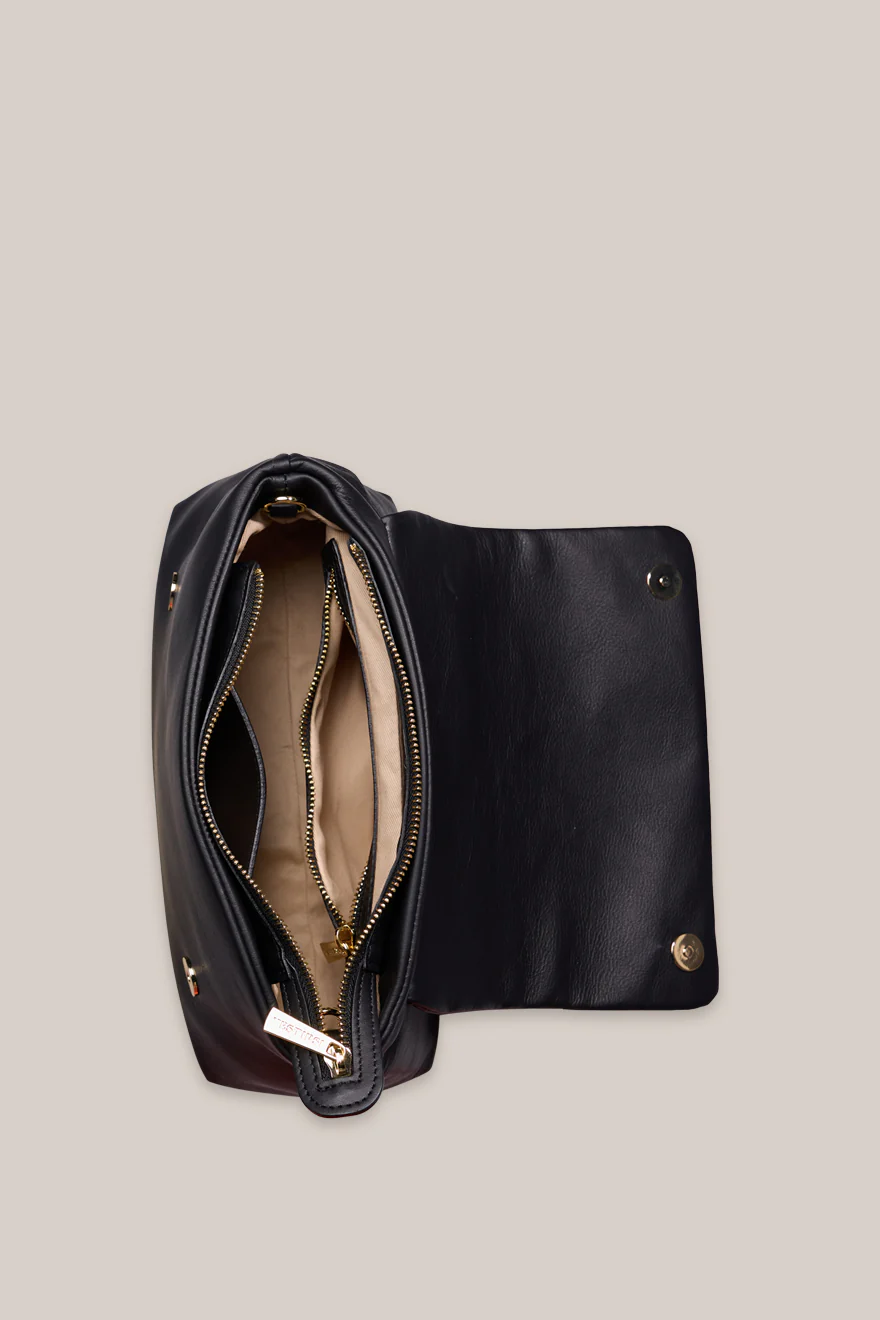 Celeste Black Clutch Crossbody Bag - Image 5