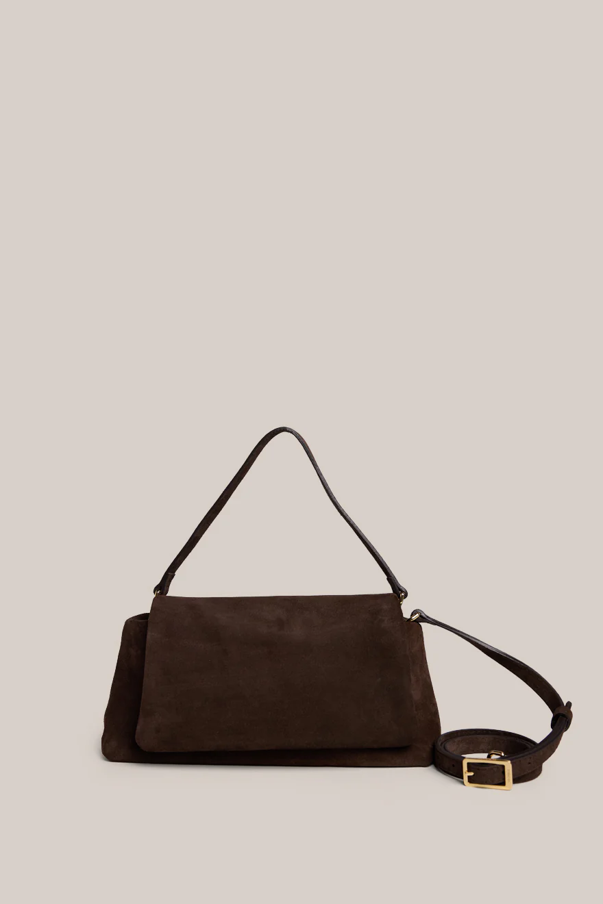 Celeste Dark Chocolate Clutch Crossbody Bag - Image 4