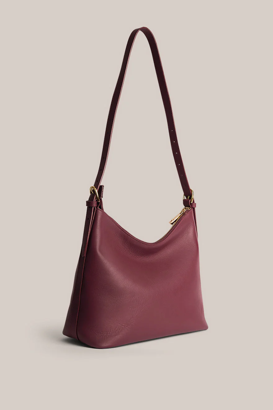 Harper Bordeaux Leather Hobo - Image 5