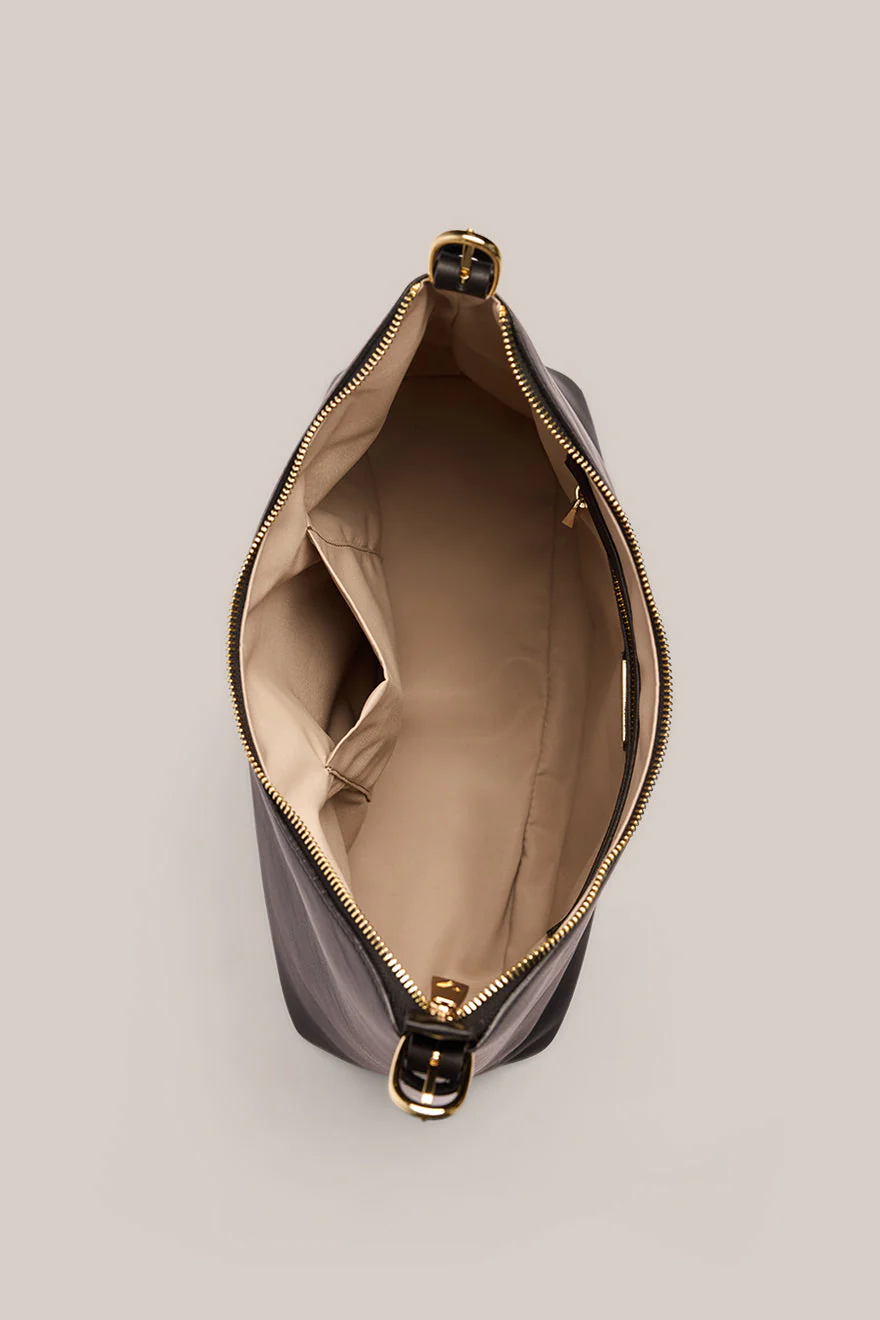 Harper Large Black Leather Hobo - Image 6