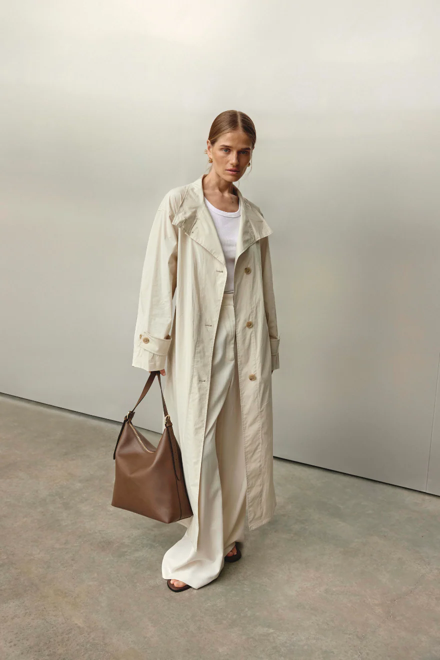 Harper Large Chocolate Leather Hobo - Image 3