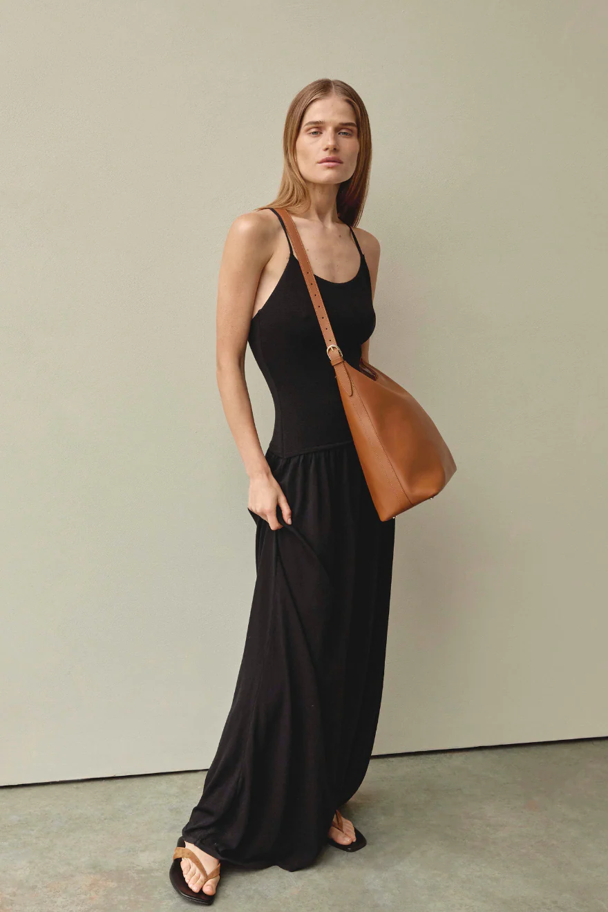 Harper Large Tan Leather Hobo - Image 4