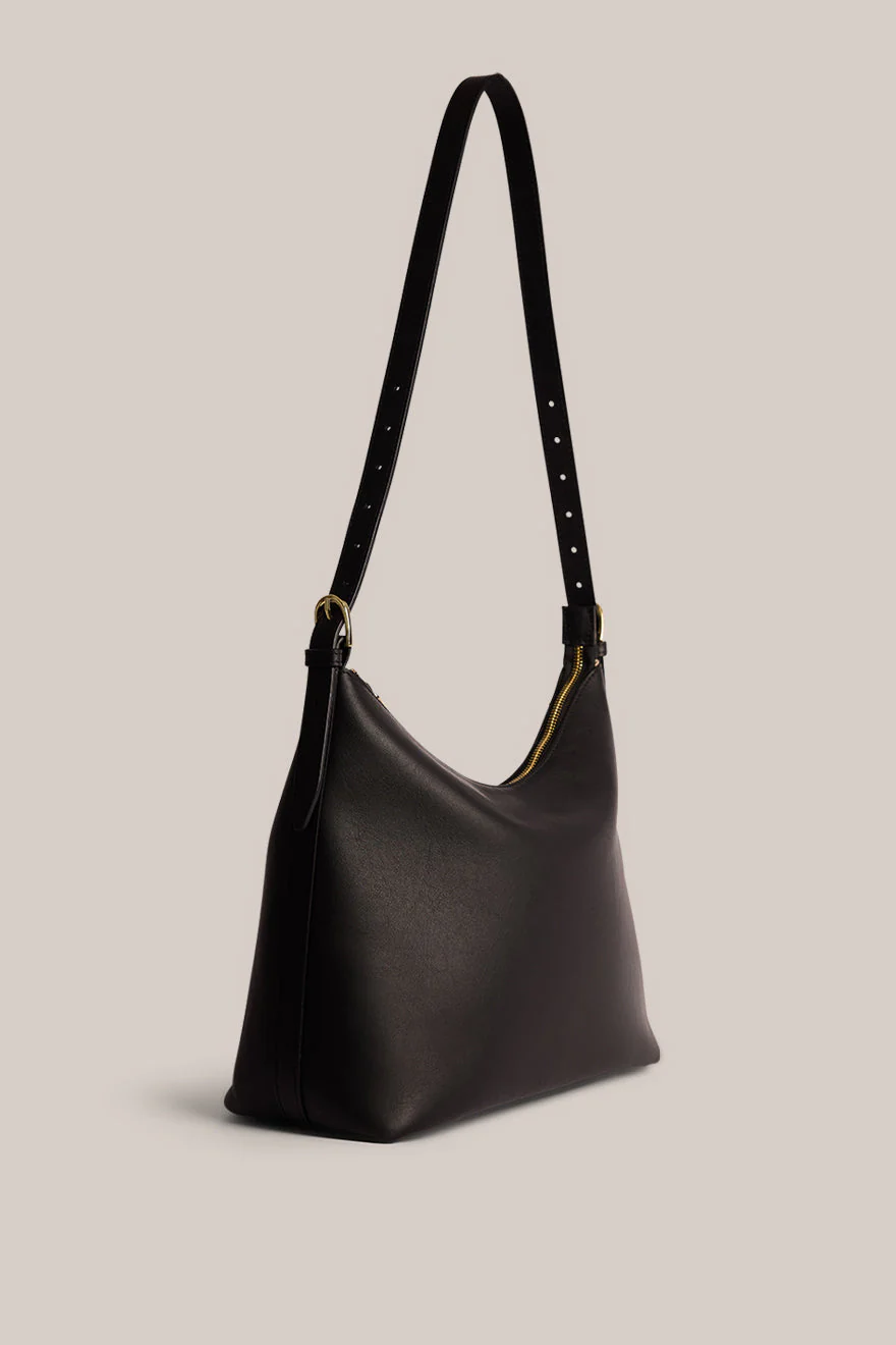 Harper Black Leather Hobo - Image 5