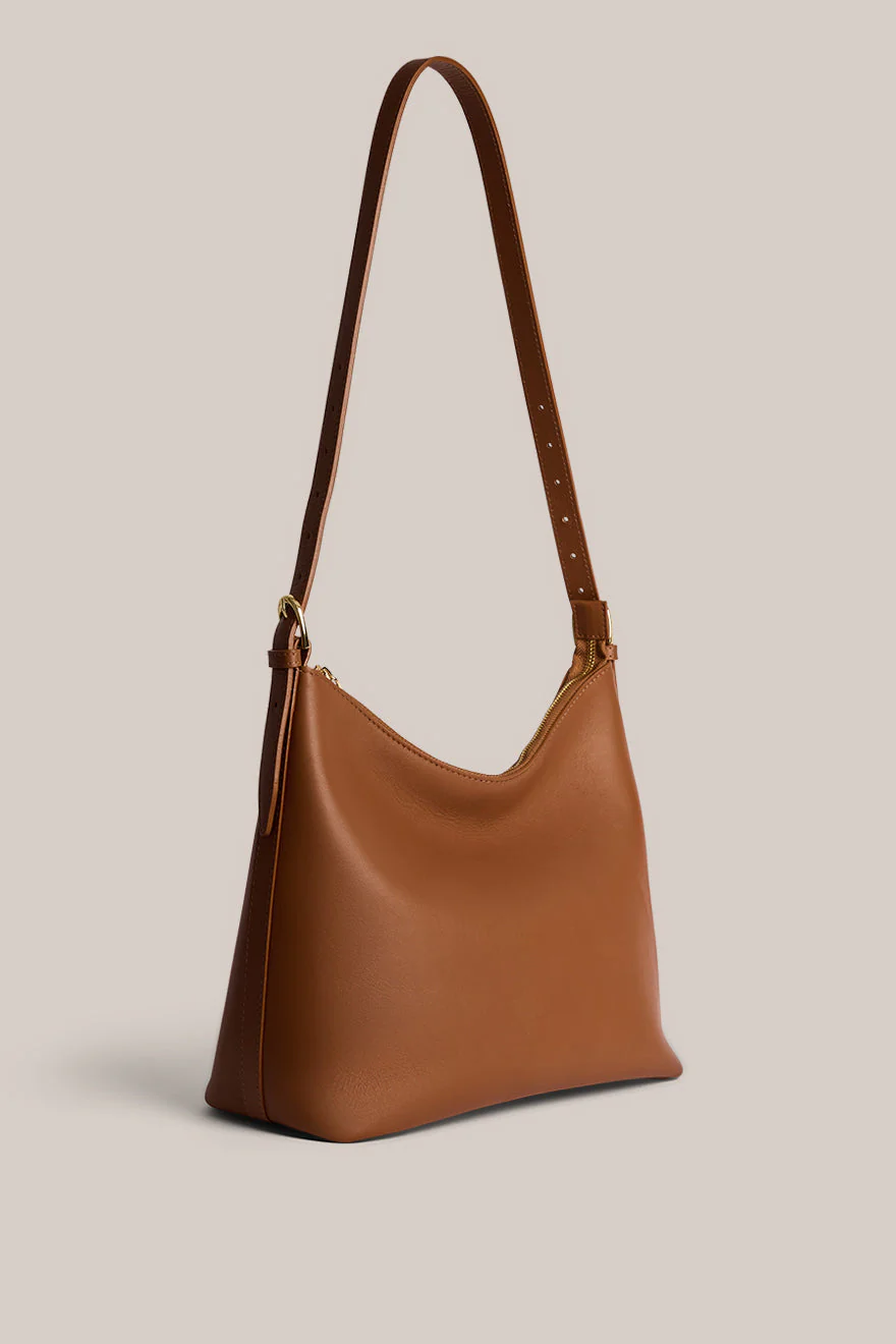 Harper Tan Leather Hobo - Image 4