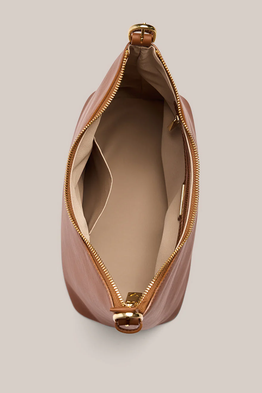 Harper Tan Leather Hobo - Image 5