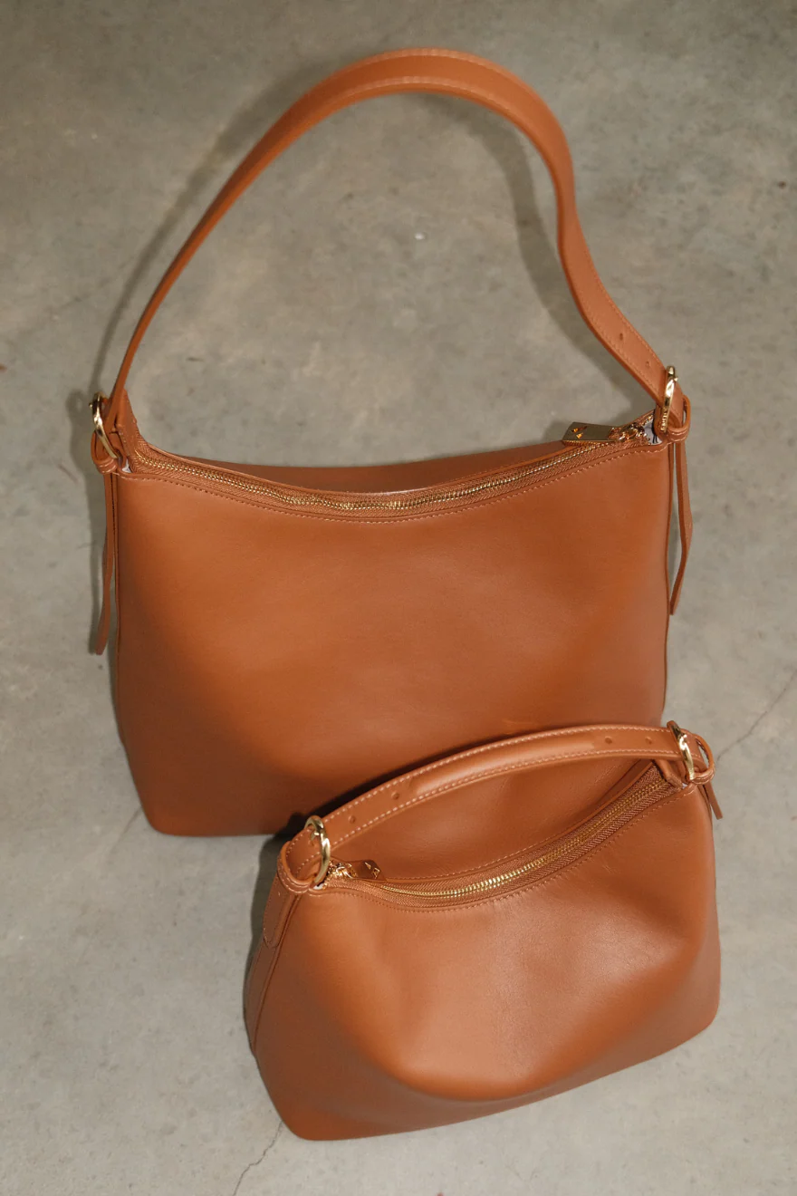 Harper Tan Leather Hobo - Image 6
