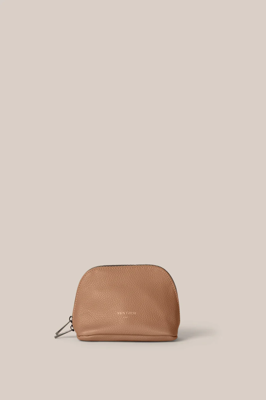 Leather Milk Chocolate Cosmetic Pouch Duo - Image 3