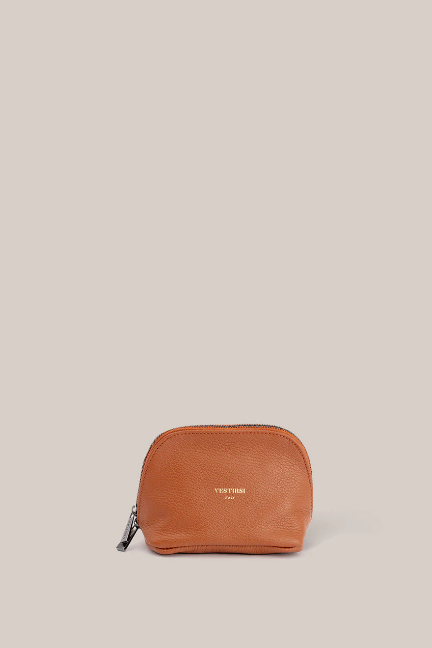 Leather Tan Cosmetic Pouch Duo - Image 4