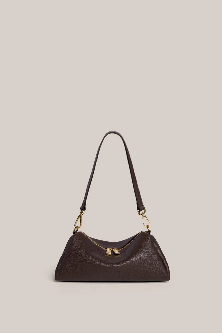 Rita Dark Chocolate Mini Crossbody Bag - Image 5