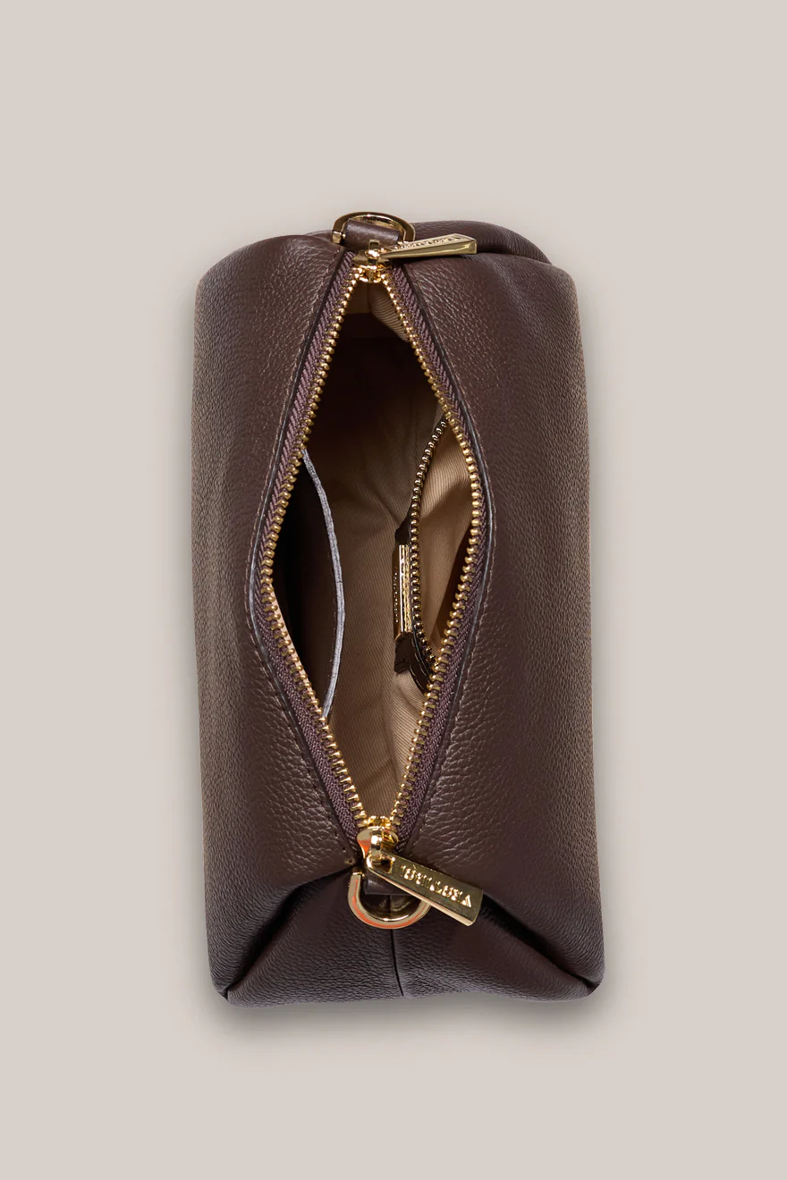 Rita Dark Chocolate Mini Crossbody Bag - Image 7