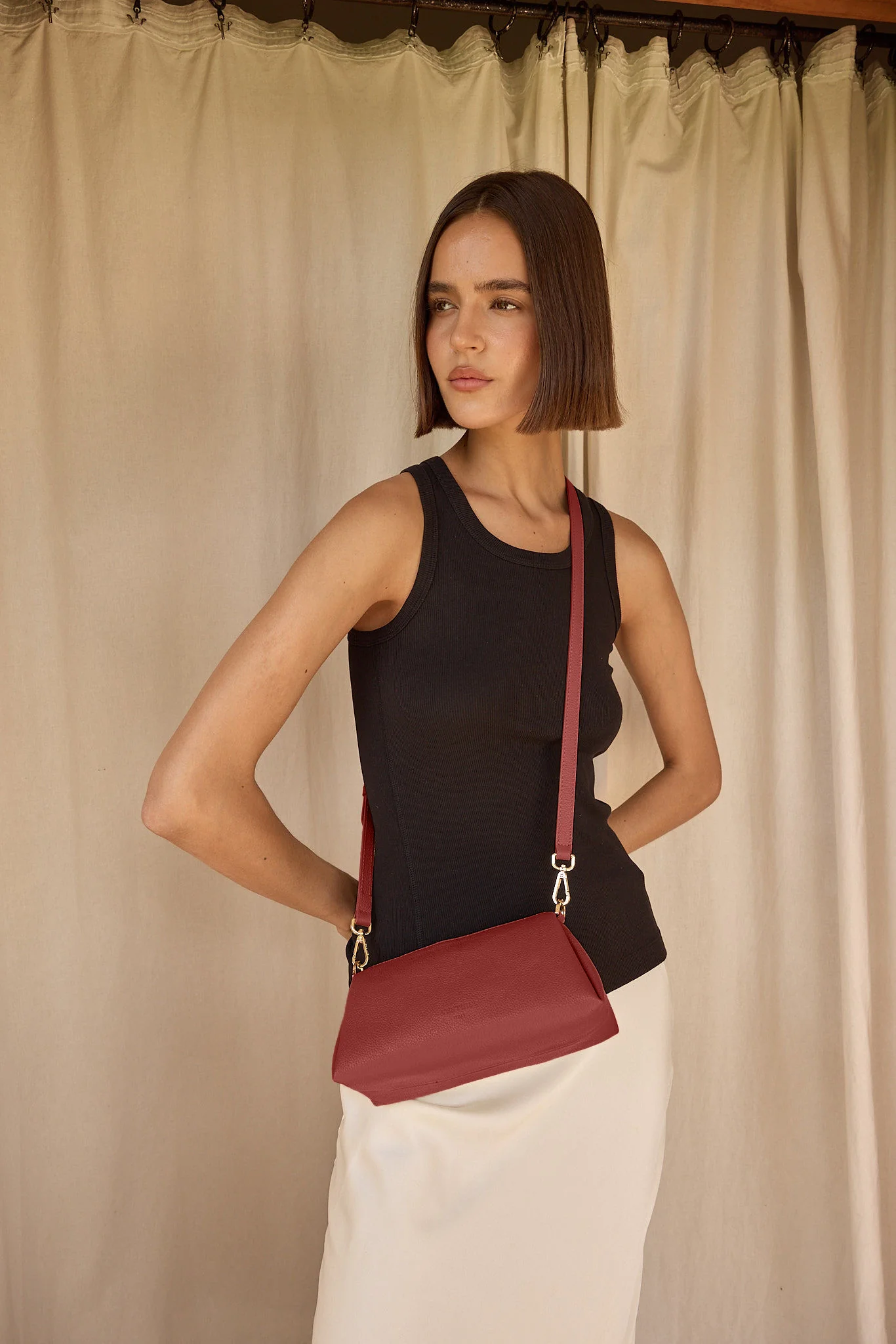 Rita Terracotta Mini Crossbody Bag - Image 5