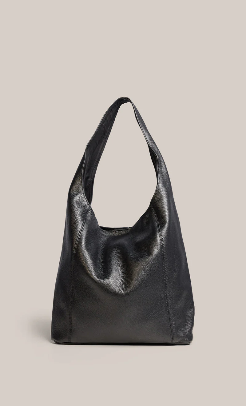 Scarlett 2.0 Black Leather Hobo - Image 4