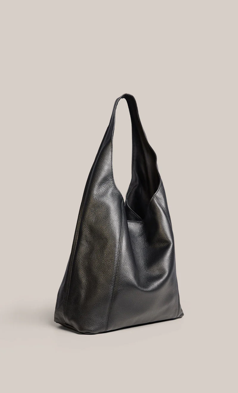 Scarlett 2.0 Black Leather Hobo - Image 5