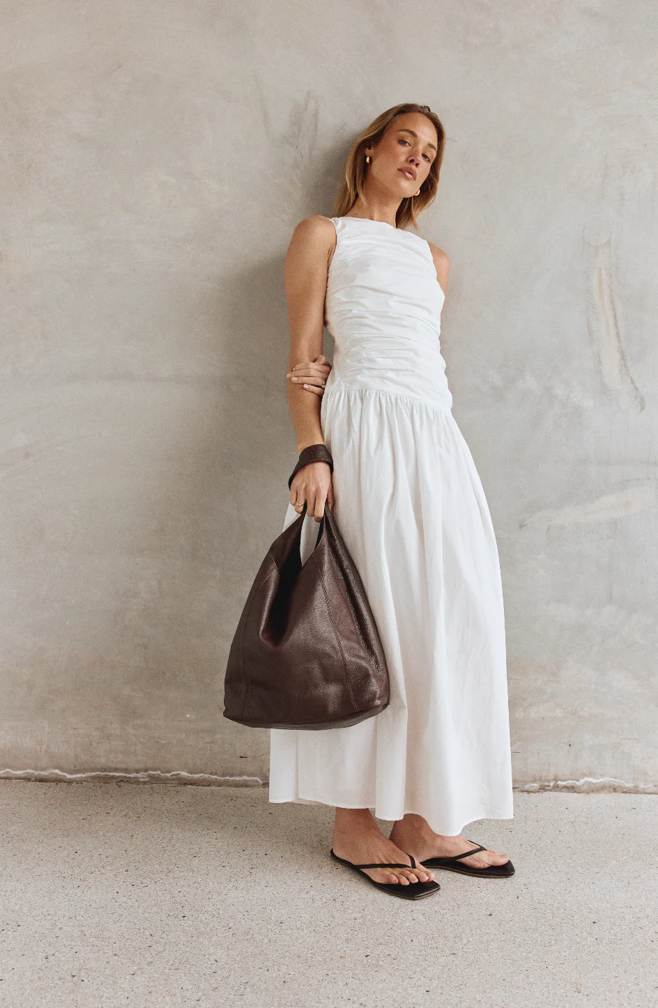 Scarlett 2.0 Dark Chocolate Leather Hobo - Image 3