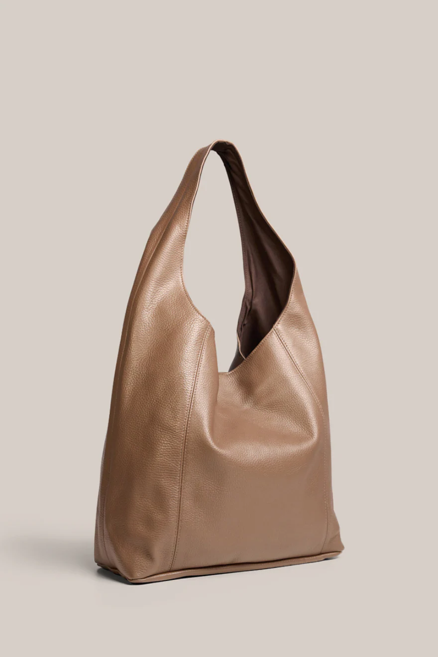 Scarlett 2.0 Milk Chocolate Leather Hobo - Image 4