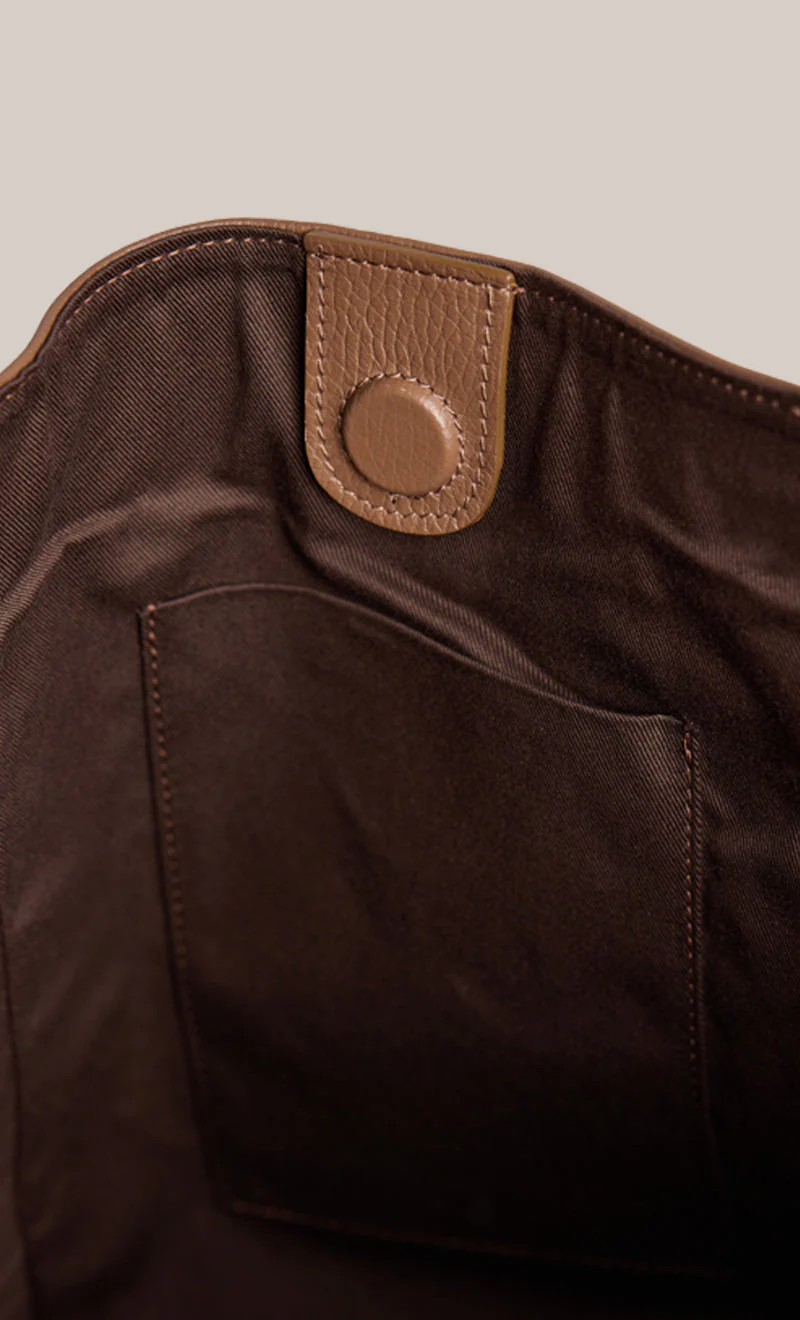 Scarlett 2.0 Milk Chocolate Leather Hobo - Image 6