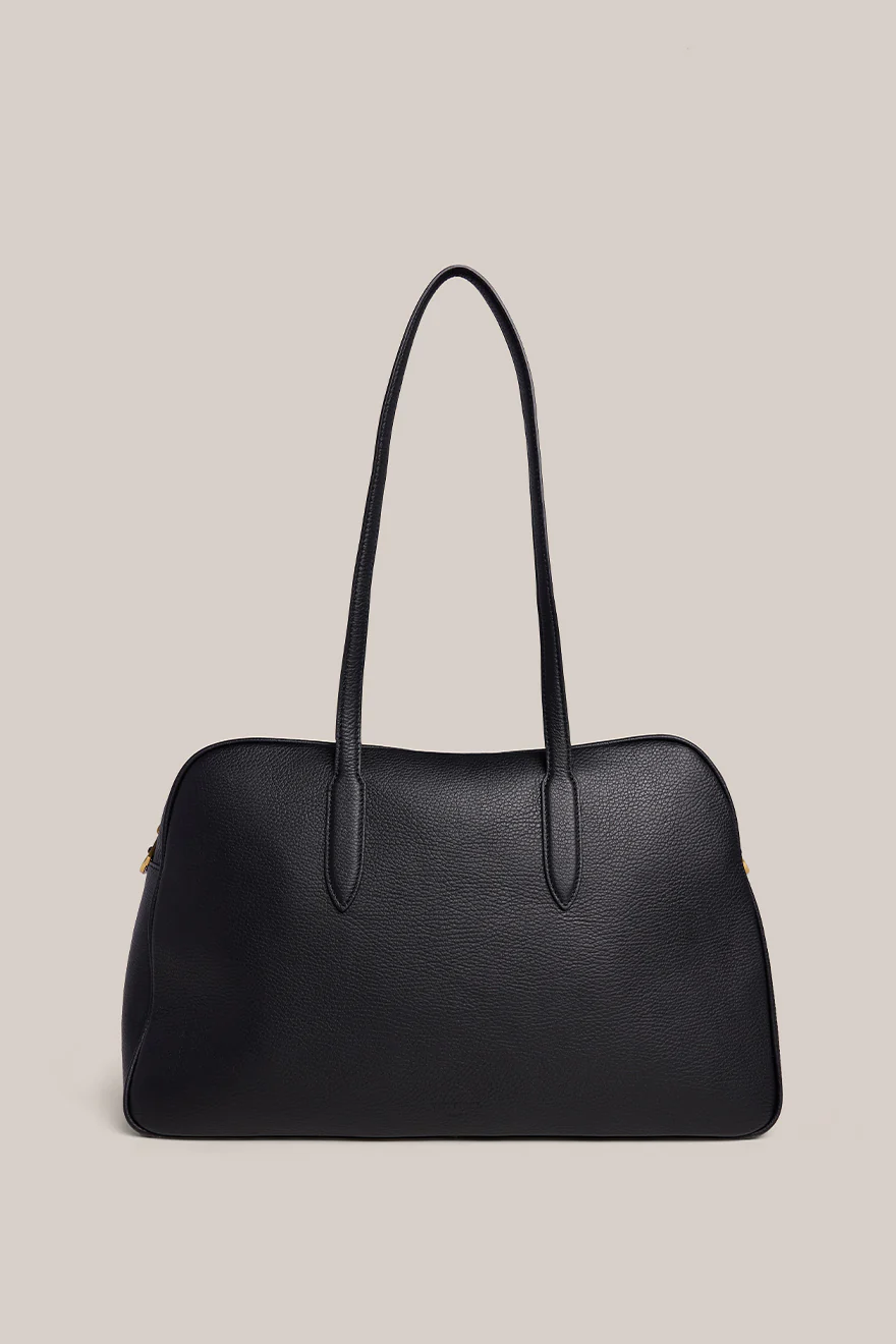 Vera Black Large Bowler Bag - Image 3