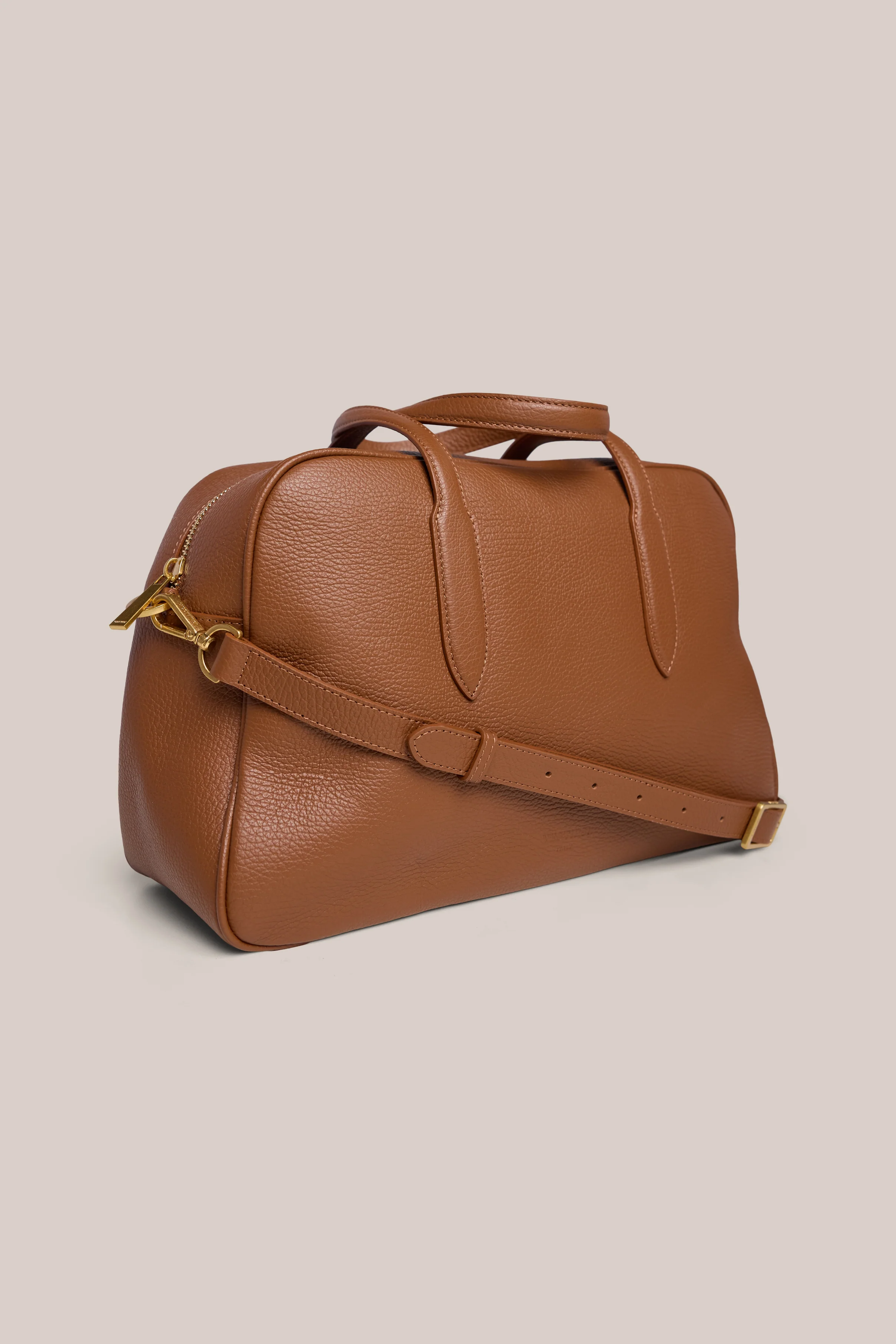 Vera Cognac Medium Bowler Bag - Image 5