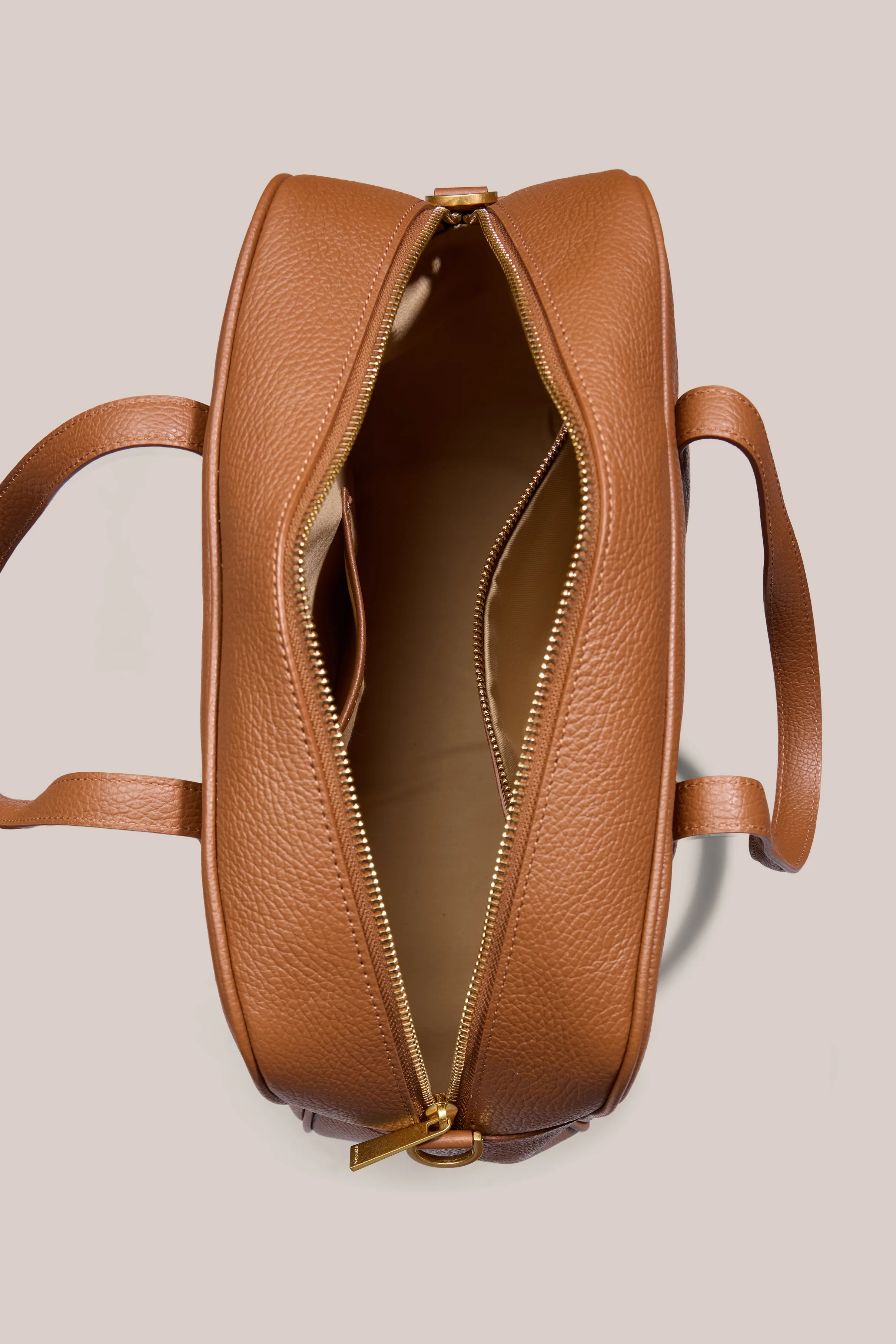 Vera Cognac Medium Bowler Bag - Image 8
