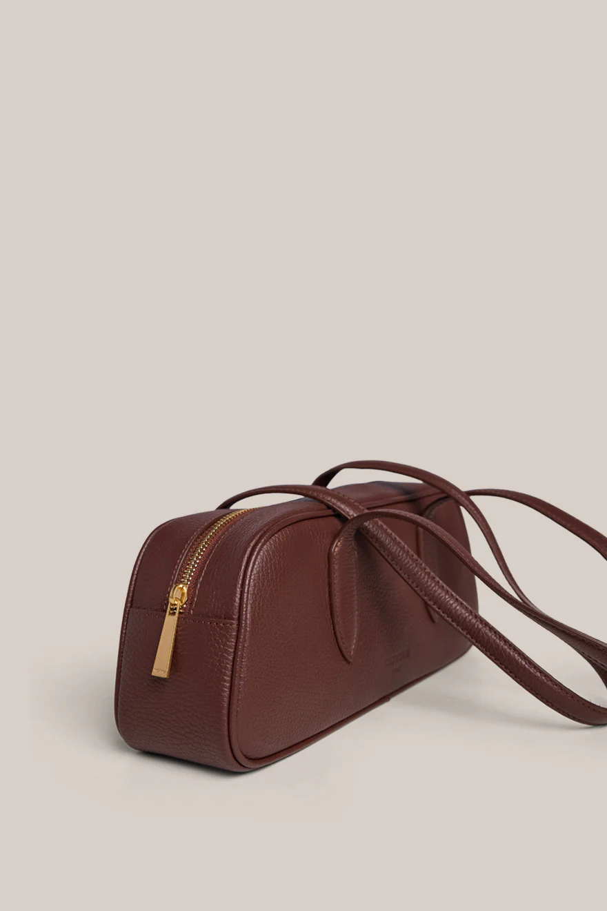 Vera Mahogany Baguette Bag - Image 4