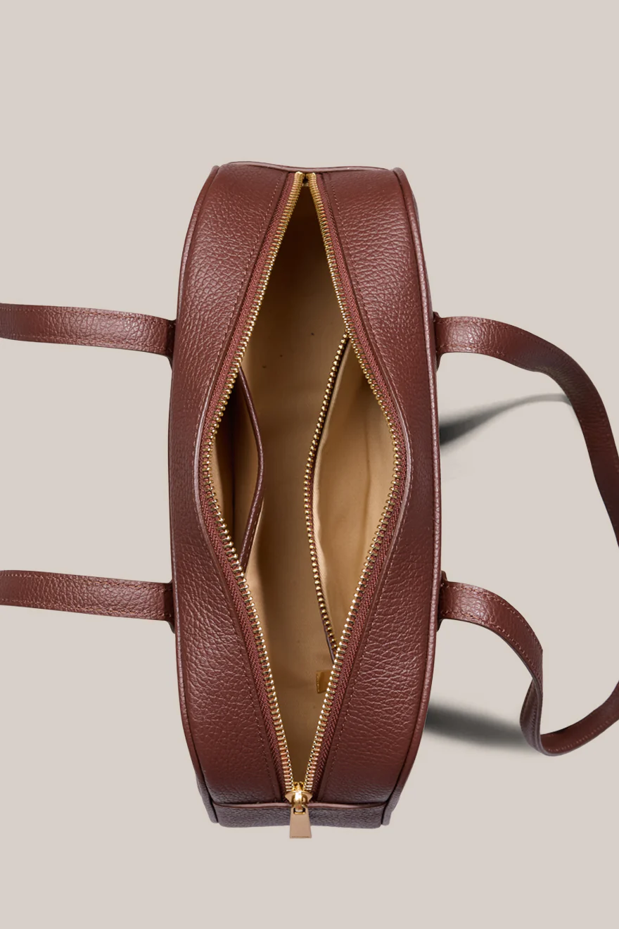 Vera Mahogany Baguette Bag - Image 5