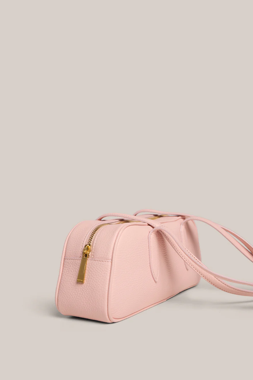 Vera Pale Pink Baguette Bag - Image 4