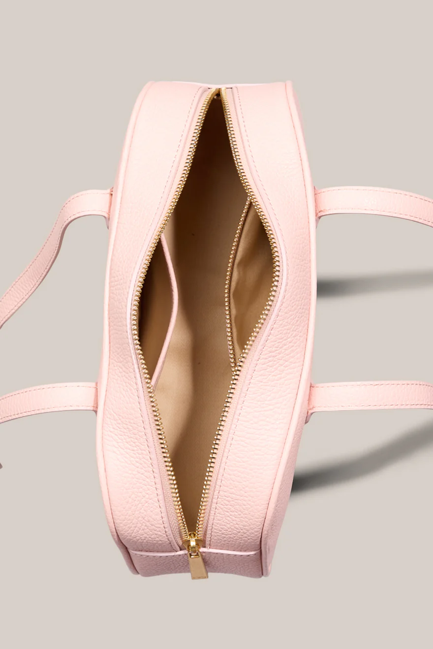 Vera Pale Pink Baguette Bag - Image 5